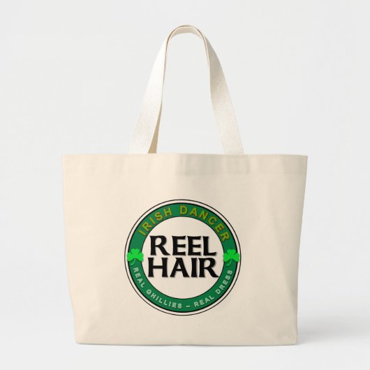 Echte Ghillies, Echte Jurk, REEL HAAR Grote Tote Bag (Voorkant)
