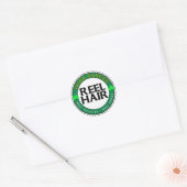 Echte Ghillies, Echte Jurk, REEL HAAR Ronde Sticker (Envelop)