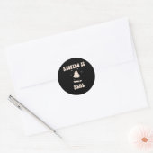 Echte Ghost Skateboard Voor Halloween Ska Ronde Sticker (Envelop)