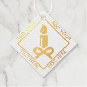 Echte Gold Foil Candle - Aangepaste cadeaus Bedankjes Labels (Voorkant)
