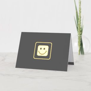 Echte Gold Foil Smile Sjabloon Kaart