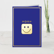 Echte Gold Folie Custom Smile Gevouwen Kaart