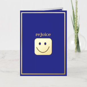 Echte Gold Folie Custom Smile Gevouwen Kaart