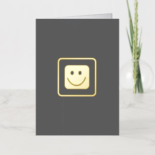 Echte Gold Folie Smile Custom Gevouwen Kaart