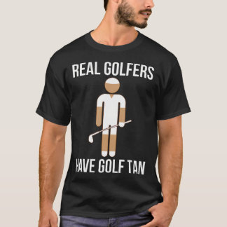 Echte golfers hebben een golftint, grappige golfli t-shirt