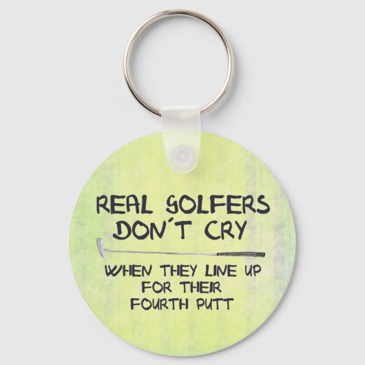 Echte Golfers huilen niet Sleutelhanger (Voorkant)
