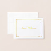 Echte goud folie Art Deco bruiloft plaatskaarten Kaarten (Met envelop)