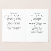 Echte goud folie Art Deco huwelijksprogramma's Folie Kaarten (Binnen)