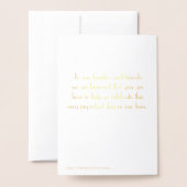 Echte goud folie Art Deco huwelijksprogramma's Kaarten (Met envelop)