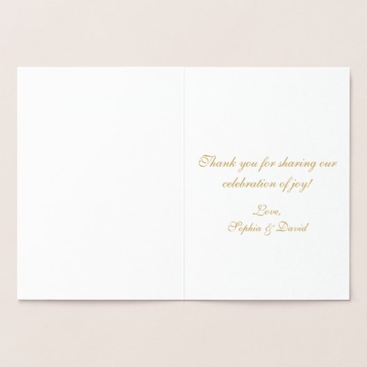 Echte Goud Grote Gatsby Art Deco 30e verjaardag Folie Kaarten (Binnen)