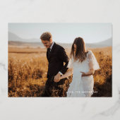 Echte gouden belettering elegante vrolijke kerst f folie feestdagenkaart (Voorkant)