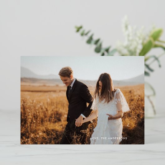 Echte gouden belettering elegante vrolijke kerst f folie feestdagenkaart (Staand Voorkant)