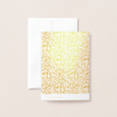 Echte Gouden Folie 50ste Verjaardag Foto Dank je Folie Kaarten (Met envelop)