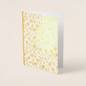 Echte Gouden Folie Custom Bloemen Note Kaarten (Voorkant)