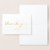 Echte Gouden Folie Gepersonaliseerde Elegant Dank Folie Kaarten (Display)