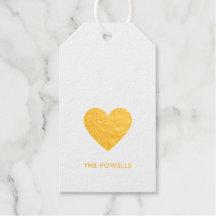 Echte gouden folie hart elegante moderne minimalis