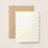 Echte gouden folie harten Baby shower zegeningen Kaarten (Met envelop)