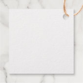 Echte gouden folie krans Elegant witgoud bruiloft Bedankjes Labels (Achterkant)