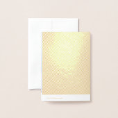 Echte gouden folie strepen 50e Jubileum Dank u Folie Kaarten (Met envelop)