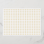 Echte goudfolie initialen vetgedrukte typografie b folie uitnodiging (Achterkant)