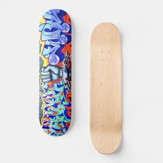 Echte graffiti-skateboards skateboard (Voorkant)