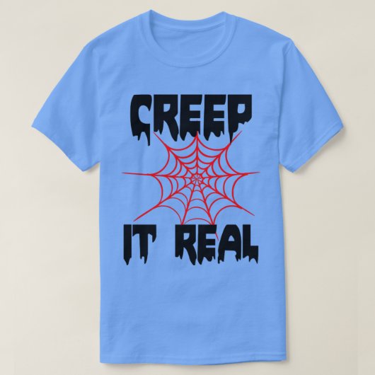 Echte grappige Halloween-t-shirt T-shirt (Design voorkant)