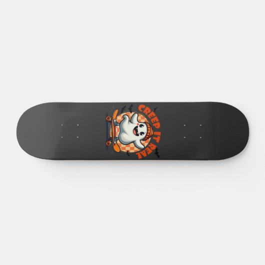 Echte griezelige Halloween-spook-skeelerplank Persoonlijk Skateboard (Horizontaal)