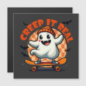 Echte griezelige Halloween-spookskateboard (Voorkant / Achterkant)