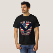Echte Grit, echte Amerikaan T-shirt (Voorkant volledig)
