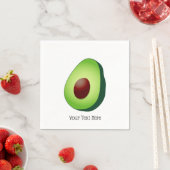 Echte groene avocado-luiers met gepersonaliseerde  servet (Insitu)