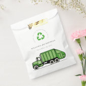 Echte groene vuilniswagen Kinder elke zondag Bedankzakje (Gezegeld)