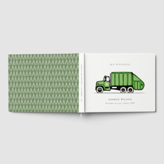 Echte groene vuilniswagen Kinder elke zondag Gastenboek (Volledig)