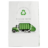 Echte groene vuilniswagen Kinder elke zondag Medium Cadeauzakje (Achterkant)