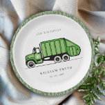 Echte groene vuilniswagen Kinder elke zondag Papieren Bordje<br><div class="desc">Een vun Cute Boys GARBAGE TRUCK THEME BIRTHDAY Collectie...  het is een elegante Eenvoudige Schetterende Illustratie van groene vuilniswagen,  perfect voor je kleine verjaardagsfeestje. Het is zeer gemakkelijk om,  met uw persoonlijke details aan te passen. Als u een ander bijpassend product of aanpassing nodig hebt,  bericht dan via Zazzle.</div>