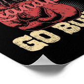 Echte grootvaders gaan boksen Funny opa cadeaus  Poster (Hoek)