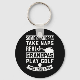 Echte grootvaders spelen golf - Beste opa golfer v Sleutelhanger