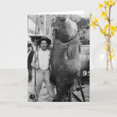 Echte Grote Vissen, de vroege jaren 1900 Kaart (Gele Bloem)