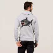 Echte Haaienaanval Hoodie (Achterkant volledig)