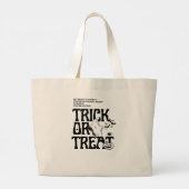 Echte Halloween-angst wacht Grote Tote Bag (Achterkant)