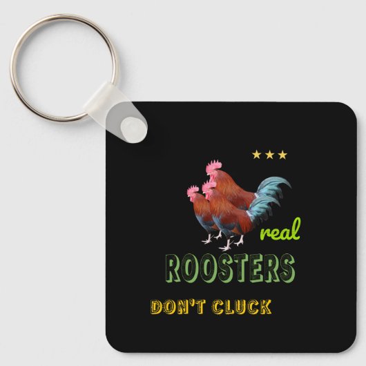 Echte hanen sleutelhanger (Voorkant)