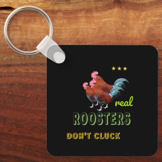 Echte hanen sleutelhanger (Voorkant)