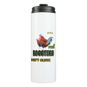 Echte hanen thermosbeker