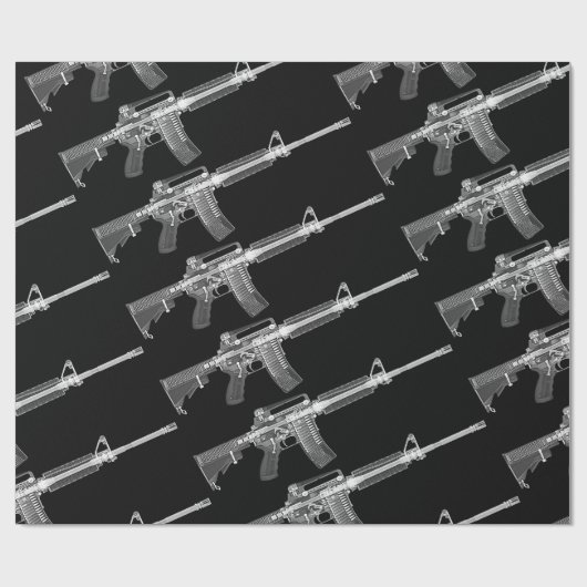 Echte HD röntgenafbeelding van echte AR-15! Cadeaupapier (Vlak)