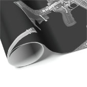 Echte HD röntgenafbeelding van echte AR-15! Cadeaupapier (Rol Hoek)