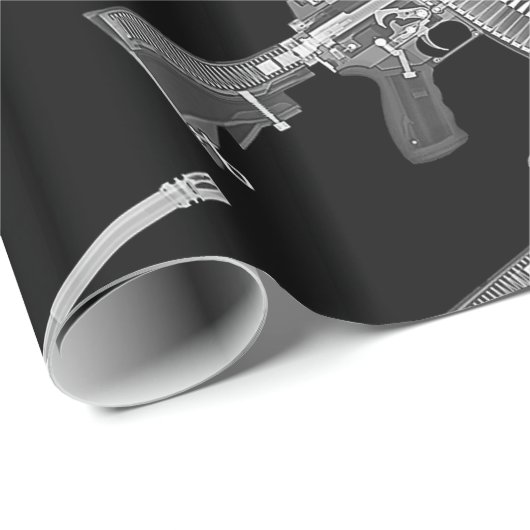Echte HD röntgenafbeelding van echte AR-15! Cadeaupapier (Rol Hoek)