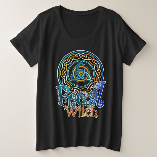 Echte heks grote maat t-shirt (Design voorkant)