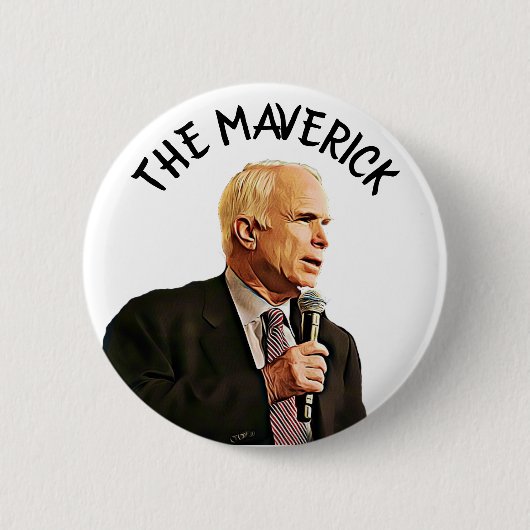 Echte Held van Amerika John McCain-herdenking Ronde Button 5,7 Cm (Voorkant)