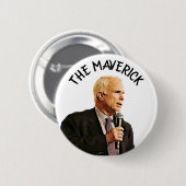 Echte Held van Amerika John McCain-herdenking Ronde Button 5,7 Cm (Voorkant /achterkant)