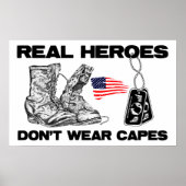Echte helden Draag geen kaken! Poster (Voorkant)