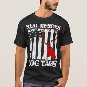 Echte helden Draag geen kapen die hondenzakken Dra T-shirt